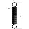 2 x 100mm Steel Extension Springs, Spring Diameter 18mm, Wire