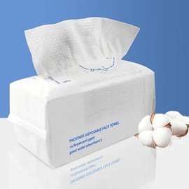 Toallas Faciales Desechables Gruesas Toallitas Biodegradables 100 Algodón Ultra Suaves Secar Multiusos