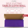 Grandipity Plastic Tablecloth Roll - 54" x300' Purple Plastic Table