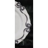 Bella Lux 4 Black Coquette Ribbon Bows on White Melamine