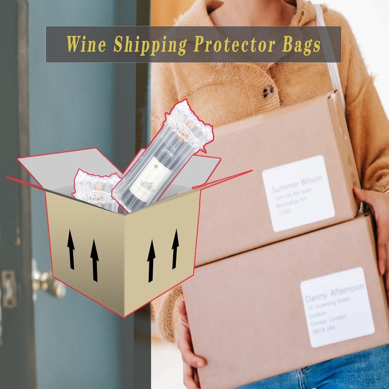 STAYWILD 31 Packs Wine Bottle Travel Protector & Inflatable Bags