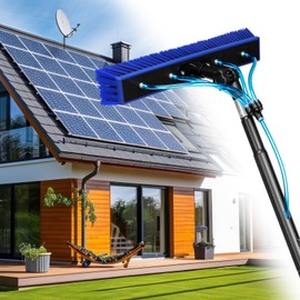 26FT Water Fed Pole Kit, Window Solar Panel Cleaning Brush and Pole, Window Washing Equipment Solar Panel Roof Glass Cleaner Tool