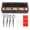 Guitar Key Holder Includes 4 Guitar Plug Keychains and 1