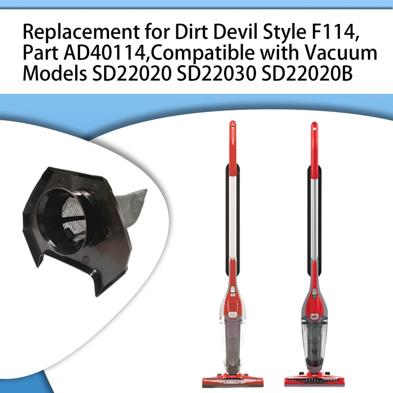 6 Pack F114 Vacuum Filter Compatible with Dirt Devil Power