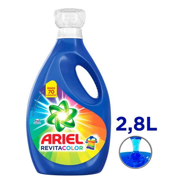 Ariel Detergente Líquido Ariel Color 2.8l, 45 Lavadas