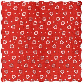 Cushion Cover 20 x 20 cm with Envelope Closure Hearts Red