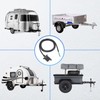 MECMO 4 Way Trailer End Connector Wire 20 Feet Jacketed