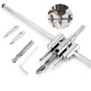 Circle Hole Cutter Saw Kit, Adjustable 30-300 MM Circle Hole