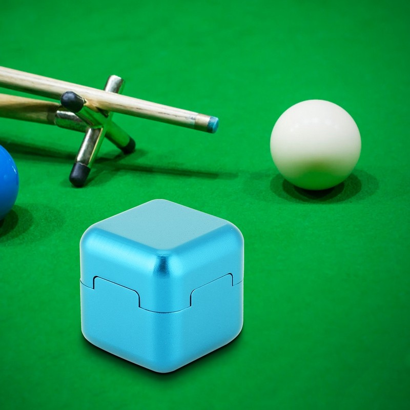 Aluminum Portable Mini Magnetic Cue Tip Chalk Holder Billiard Pool