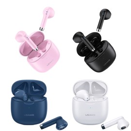Bluetooth Kopfhörer in-Ear Wireless kabellos mit Kräftigem Bass with USB-C Quick Charge BT 5.0 HiFi 3D Stereo Sound True Wireless Earbuds mit Integriertem Mikrofon Touch Control Super-Mini (Rosa)