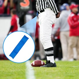 Deekin 2 Pieces Football Referee Bean Bag Football Bag Football Referee Accessories Referee Throw Down Narrow Skinny Nylon Bean Bag Royal Official's Choice for Football Games Party Accessory (Blue)