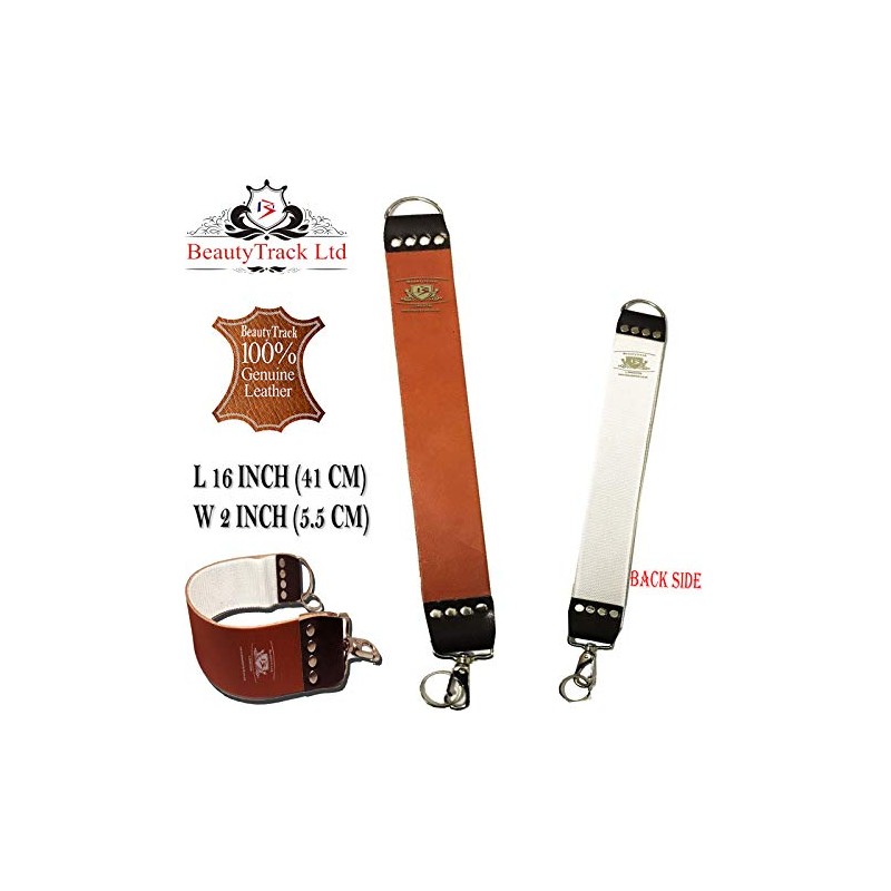 Genuine Leather Sharpening Strop Strap, Brown