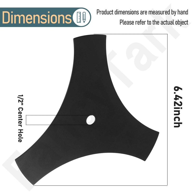 9 Inch 3-Point Edger Blade Compatible with Craftsman 71-85716 85716