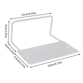 TWSOUL Mattress Holder for Bed Frame, Non-Slip Adjustable Mattress Stop, Mattress Hanger, Mattress Stabilisers, Non-Slip Stopper, Non-Slip Mattress Holding Bar, 2 Pieces (Two Hole White)