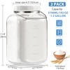 1.5 Gallon Glass Jar with airtight Lid, 2 Pack Wide