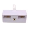 kenable BT Telephone Splitter 2 way Sockets 1 x Socket