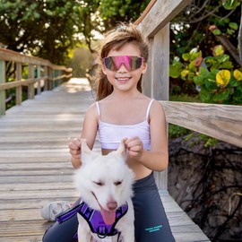 SEKKAF Youth Baseball Sunglasses for Boys Girls Age 6-12 Softball Cycling Sports Sunglasses for Kids Lightweight Frame