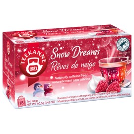 Teekanee Snow Dreams Flavoured Fruit Infusion Tea with Raspberry, Cream, Meringue, Hibiscus, Apple, Rosehip Seasonal Winter