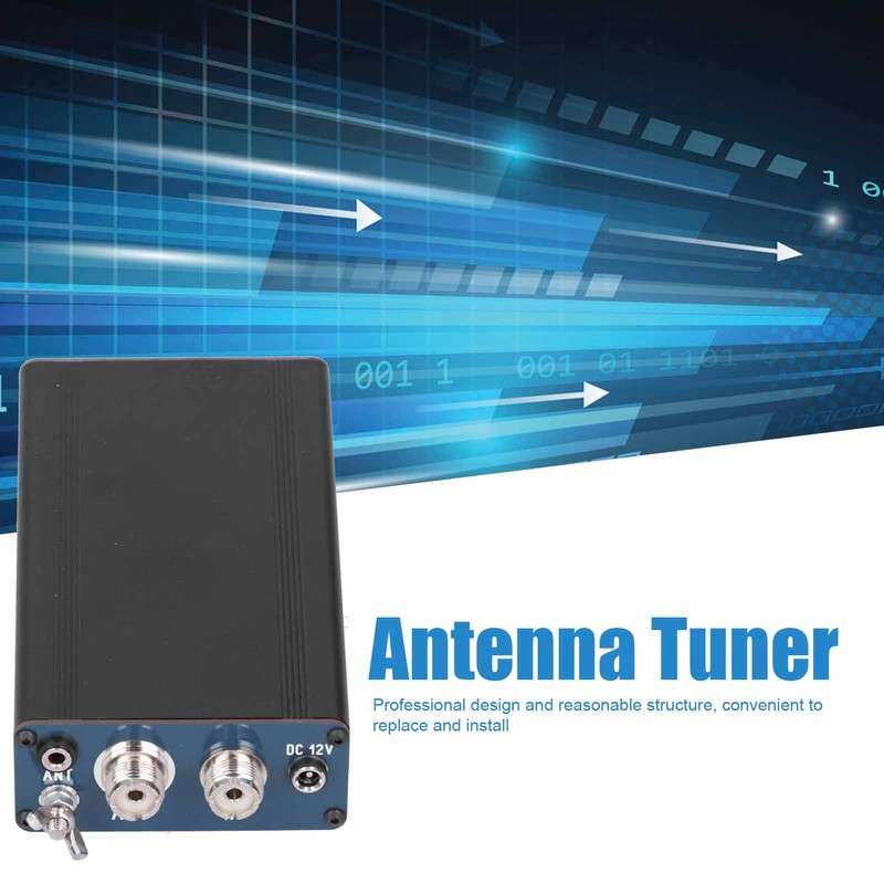 120W Shortwave Antenna Tuner Universal with 8pcs T68-2 Magnetic Ring