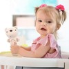 DoerSpace Soft Plush, Handheld Baby Rattle Bear Sensory Toys, Infant