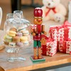 CLISPEED Christmas Wooden Nutcracker Doll Decor: Gingerbread Man Adorn Nutcracker