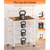 3D Printer Stand with Filament Storage Rack, 3-Tier Rolling Spool