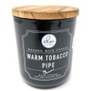 DW Home Warm TOACCO Pipe Wooden Wick Candle 11.5 Ounces