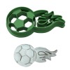Mighty Gadget Soccer Ball Cookie Cutter with Fiery Fire Tail