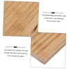 iplusmile Bamboo Soap Dish Set 2pcs Wave-Shaped Soap Holder Drainage
