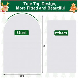 moonoom 9 x 6FT Upright Christmas Tree Storage Bag - Adjustable Christmas Tree Storage Covers with Zipper Drawstring - Non-Woven Tree Dust Proof Bag,Stand Not Included