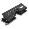 Herlitz 1610880 Doppel-Locher 1,5 schwarz mit Anschlagschiene