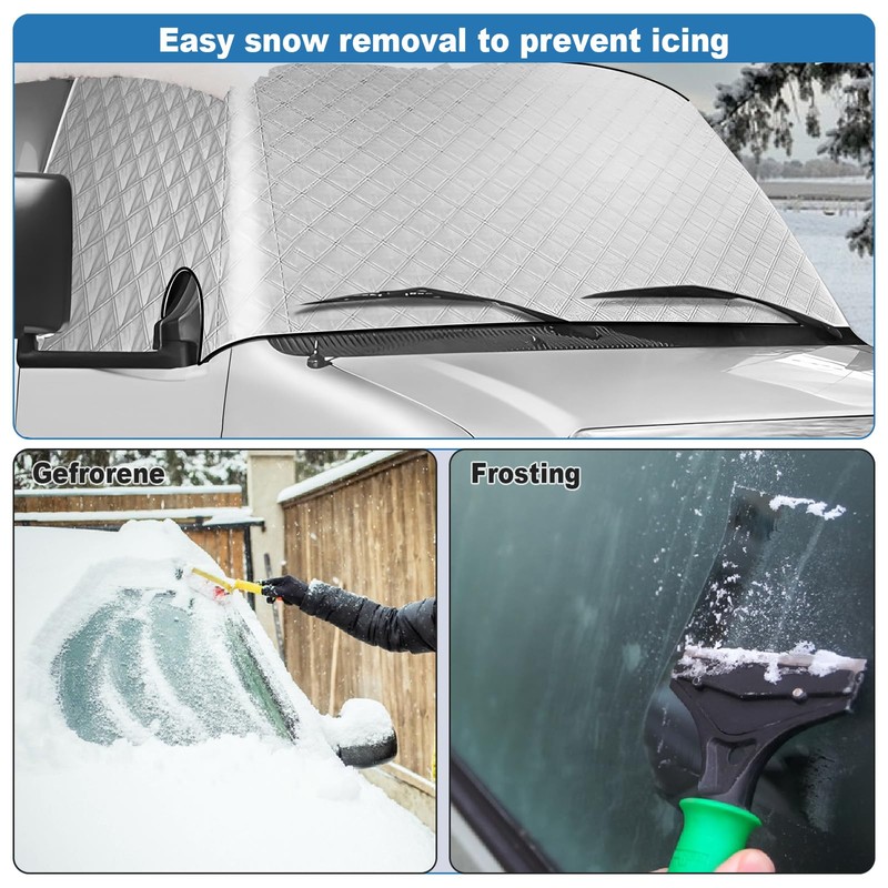luolety Front Windscreen Wrap Cover for Ford Transit Custom 2012-2022,