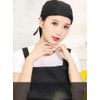 Chef's Hat, Black, Unisex Adjustable Chef's Hat, Headscarf hat, Headband