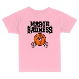 March Sadness Toddler Kids T-Shirt 2T Light Pink