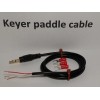 Radiodan CW Keyer paddle Cable 3 feet 1/4" (6.35mm) 1/8"