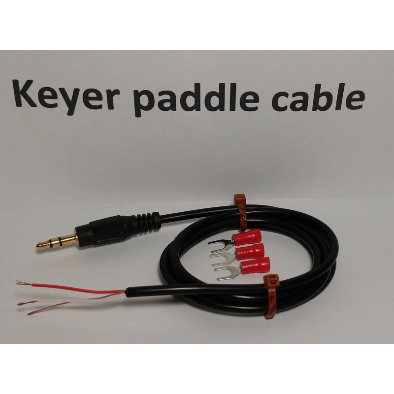 Radiodan CW Keyer paddle Cable 3 feet 1/4" (6.35mm) 1/8"