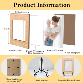 HOUSPEAK This Boy Who Stole My Heart He Calls Me Auntie, Picture Frame for 4x6 Photo, Women's Day Birthday Gifts for Auntie from Nephew, Wood Photo Frames for Tabletop Display, Desk Decor-16