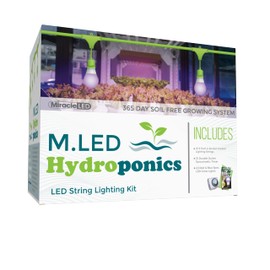 Miracle LED Hydroponics LED Indoor Grow Light Kit - Includes 2 Ultra Grow Red Spectrum 150W Replacement Grow Light Bulbs & 1 2-Socket Corded Fixture with SproutMatic Timer