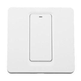 Intelligent WiFi Hot Water Switch, Voice Control, Smart Boiler Wall Switch with Timer, Remote Control Switch, Compatible with Google Assistant and for Smart Life App (White)