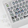 Transparent Keycap Set, Backlit Keycaps Double Shot Keycaps Gaming Keycaps