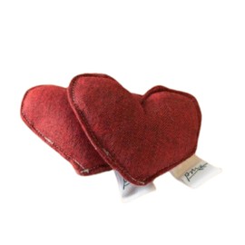 Parker Mountain Comfort Wraps | Weighted Fidget Stress Reliever | Stress Relief Fidget for Self Care | Versatile Collection of All-Natural Remedies & Wellness Products (Red |Heart| Unscented)