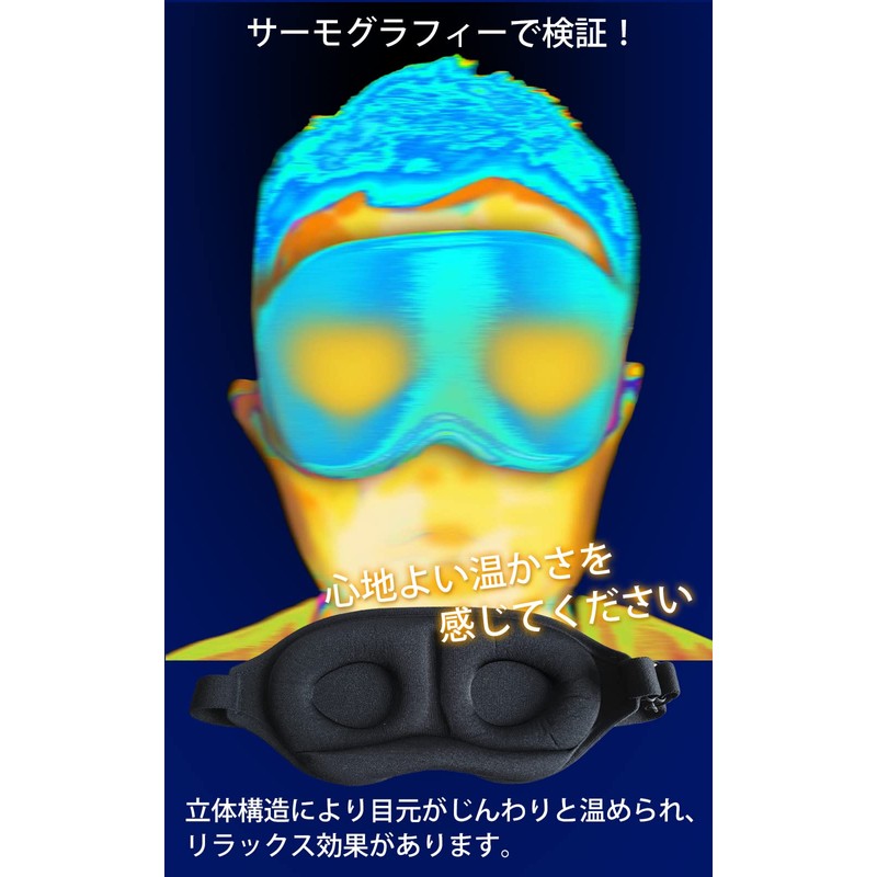 Set of 2, Dark Eye Mask, 3D Structure & Nose
