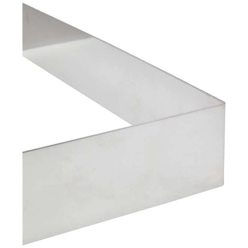 De Buyer 3906.28 Stainless Steel Square Rings, 4.5 cm High