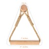 Wood & Rope Wall Toilet Paper Holder, Rustic Tissue Rolls