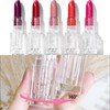 RobLuX Pack of 12 Empty Lipstick Sleeves Transparent Lip Balm