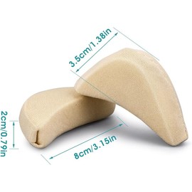 YOASONEK 8 Pcs Toe Cushions, Shoe Size Adjustment, Dealing with Large Shoes Insole, Toe Insole, Shoe Size Adjustment, Toe Pads for Large Shoes, Insoles, Toe Pads, Insoles for Large Shoes, Insoles,