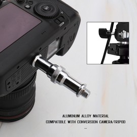 EMSea 10pcs 1/4 Inch to 3/8 Inch Converter Threaded Screws Adapter Mount Set Aluminum Alloy for Camera/Tripod/Monopod/Ball Head/Light Stand