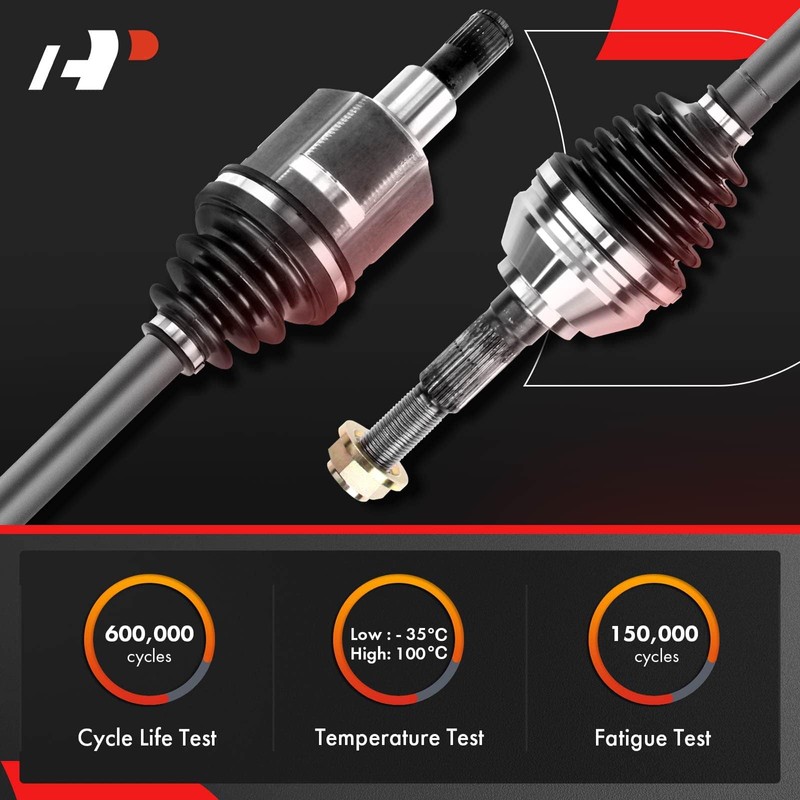 A-Premium Pair (2) Front CV Axle Shaft Assembly Compatible with