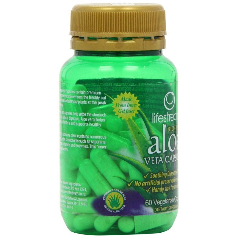 Lifestream Aloe Vera Vegicaps - Pack of 60 Vegicaps
