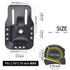 MOCOST Leather Tape Measure Holder, Black, 6.7 x 4.3 Inches,